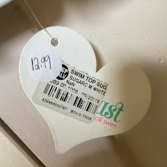 Sugar Coast White Hyacinth Swim Top Size M NWT for sale - Picture 3 of 13